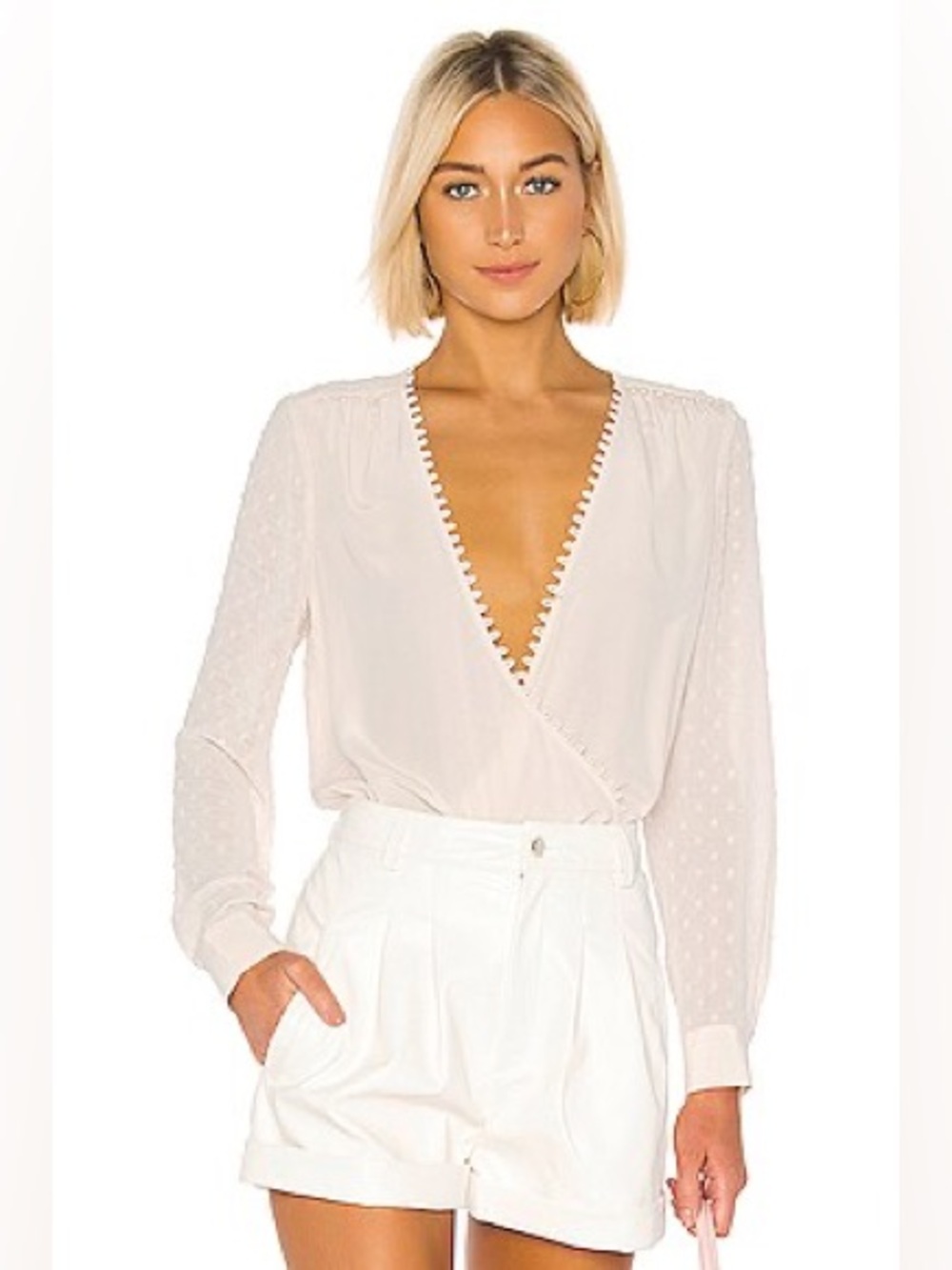 L’Agence Swiss Dot Perry Blouse